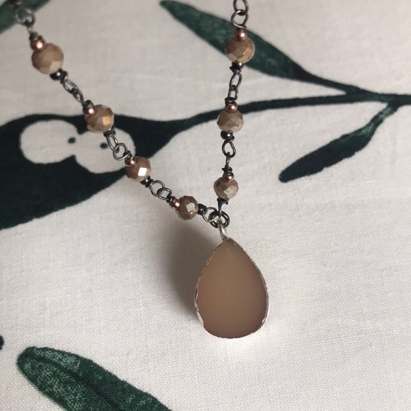 Lucky Brand Druzy Drop Necklace - Picture 6 of 7